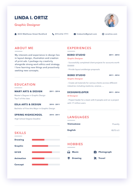 Cv Simply - Design Professional Resume Is Easy And Fast
